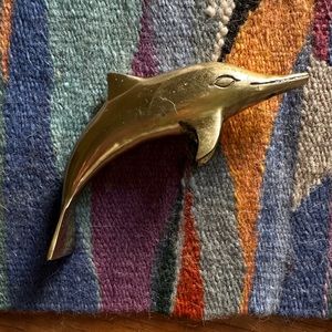 Vintage Brass Dolphin